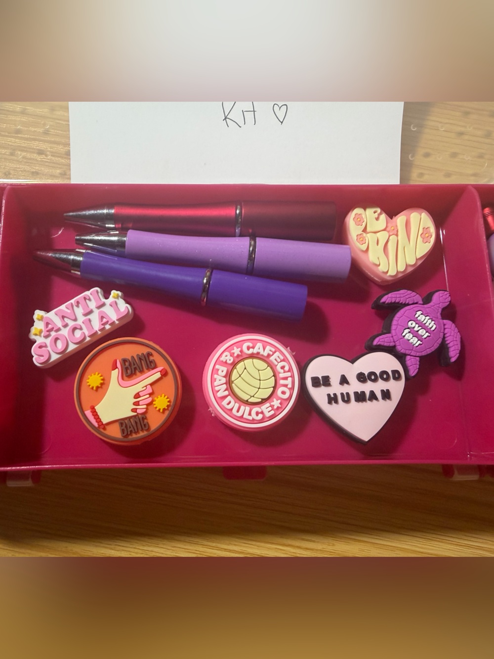 Build-Your-Own Pen Kit - Pink Accessory Set - Picture 2 of 5